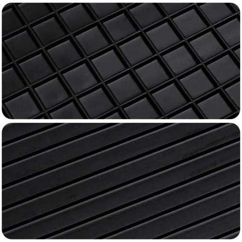 Автомобилен килим 4 pcs Черно Каучук