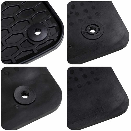 Автомобилен килим 4 pcs Черно Каучук