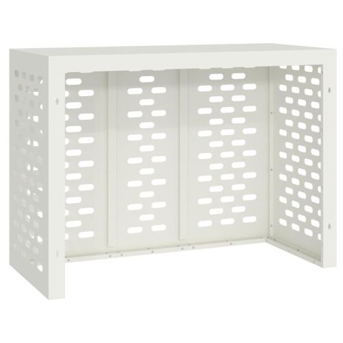 Покритие за климатик Бяло 110 x 50 x 80 cm Стомана