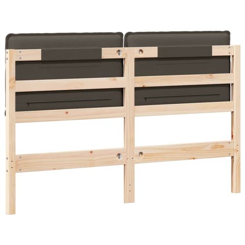 Тапицирана табла с таблото Естествено и светло сиво 150 cm