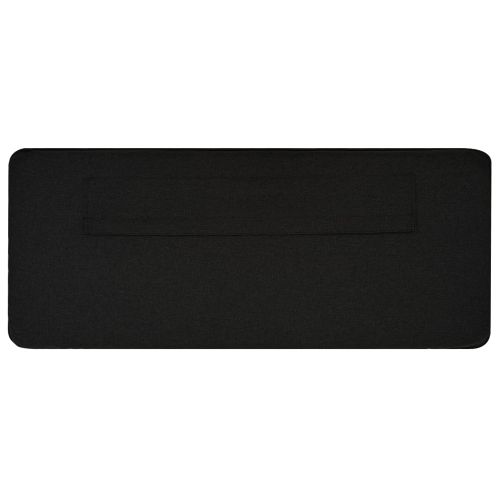 Тапицирана табла Кафяв и черен 150 cm Солидно борово дърво