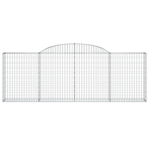 Дъговидна габионна кошница 300x30x100/120 см поцинковано желязо