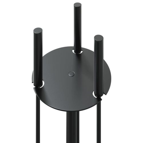 Комплект инструменти за камина, 4 части, 22x59 см, стомана