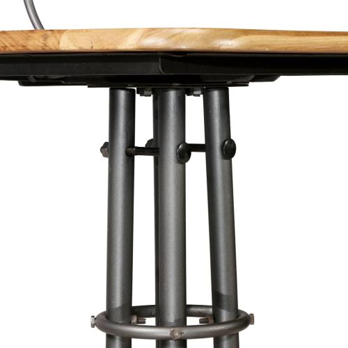 Бар столове, 2 бр, регенерирана тикова дървесина масив