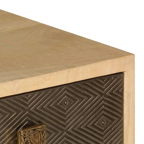 ТВ шкаф, 120x30x40 см, мангово дърво масив