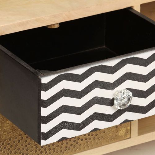 ТВ шкаф, 120x30x40 см, мангово дърво масив