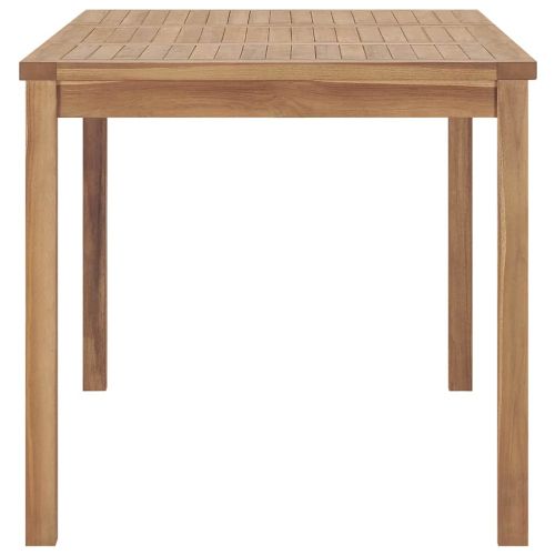 Градинска трапезна маса, 140x80x77 см, тик масив