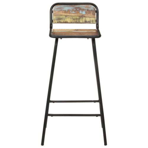 Бар столове, 4 бр, регенерирано дърво масив