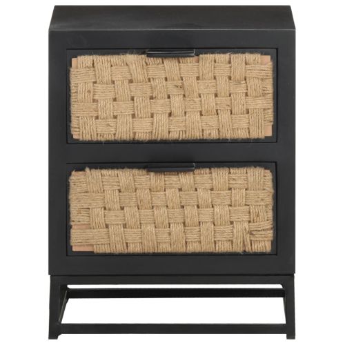 Нощно шкафче, 40x30x50 см, мангово дърво масив