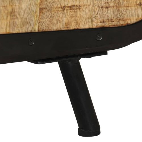 ТВ шкаф, 110x30x45 см, грубо мангово дърво