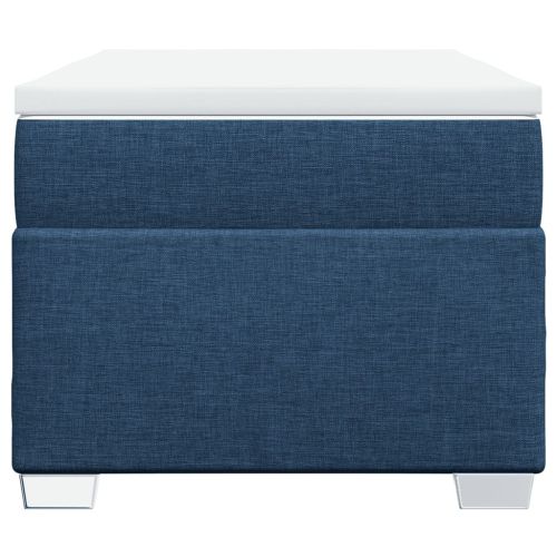Боксспринг легло с матрак, синьо, 100x200 см, плат
