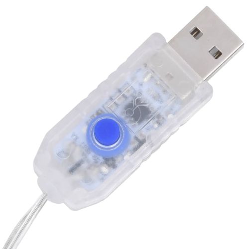 Коледна украса летящ елен, 120 LED, бял, студено бяло