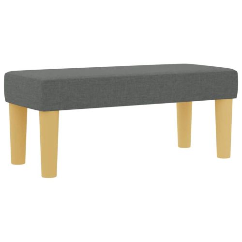 Легло с пружинирана основа Тъмносив 80 x 200 cm текстил