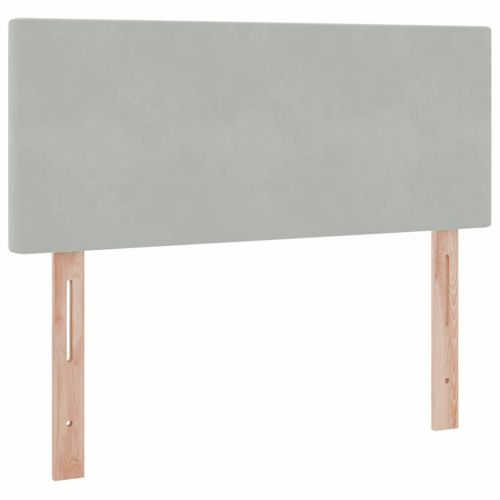 Легло с място за съхранение Светлосиво 120 x 200 cm Кадифе