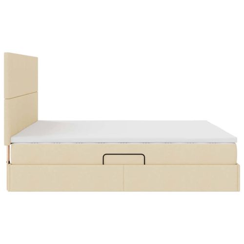 Легло с място за съхранение и матрак Кремав 180 x 200 cm