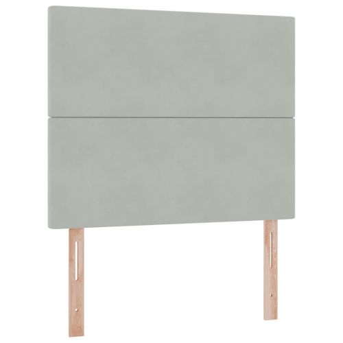 Легло с място за съхранение и матрак Светлосиво 120 x 200 cm