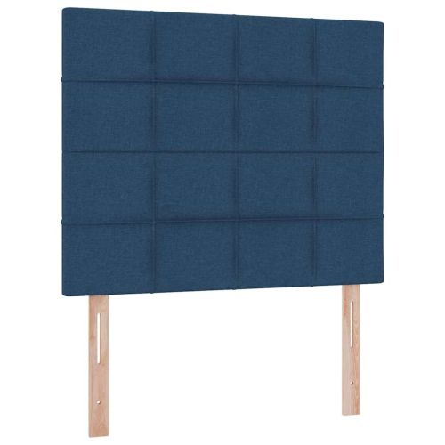 LED легло за съхранение с матрак Синьо 120 x 200 cm Текстил