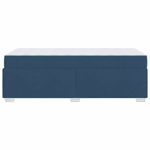Рамка за легло с матрак Синьо 100 x 200 cm текстил