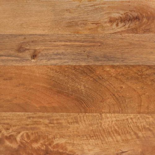 Нощни шкафчета, 2 бр, кафяво и черно, мангово дърво масив