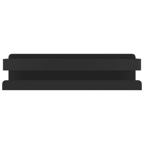 Рафт за душ, черен мат, 23x6,5x6 см, неръждаема стомана 304