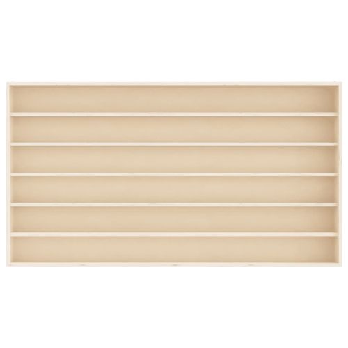 Дървена колекционерска витрина с 6 рафта 80x8,5x55 см