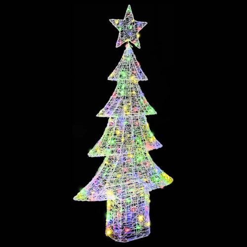 Коледно дърво с 240 LED светодиода Многоцветен 180 cm Акрил