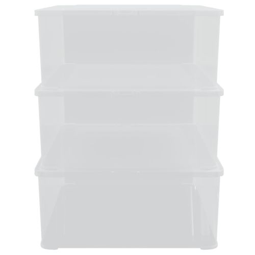 Пластмасови кутии за съхранение 3 бр 25 л стифиращи