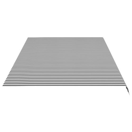 Резервно платнище за тенти, антрацит и бяло, 6x3 м