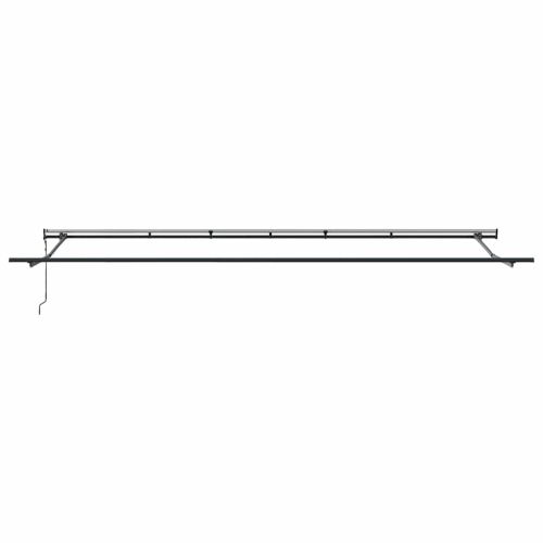 Автоматично прибираща се тента, антрацит и бял, 600x300 см