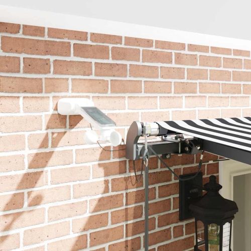 Автоматично прибираща се тента с LED антрацит и бял 600x300 см