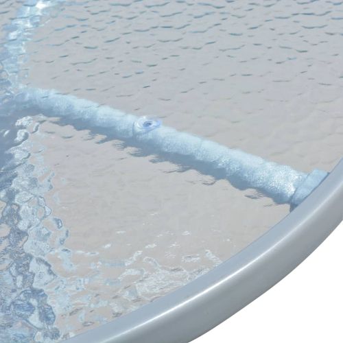 Бистро маса, сива, 80x71 см, стомана