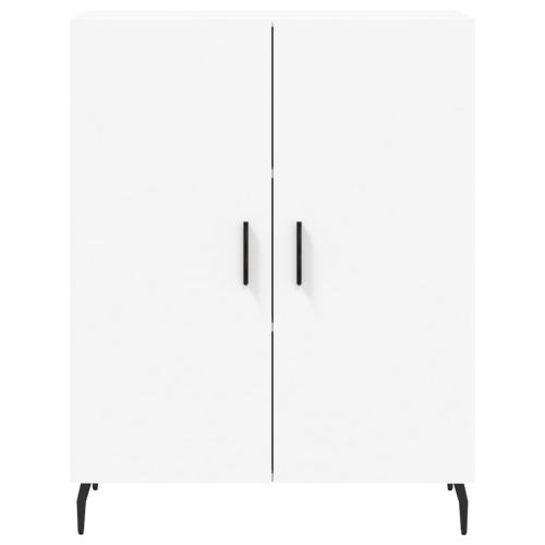 Висок шкаф, бял, 69,5x34x180 см, инженерно дърво