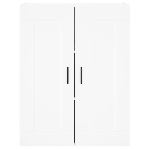 Висок шкаф, бял, 69,5x34x180 см, инженерно дърво