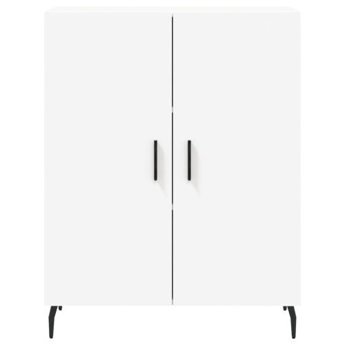 Висок шкаф, бял, 69,5x34x180 см, инженерно дърво