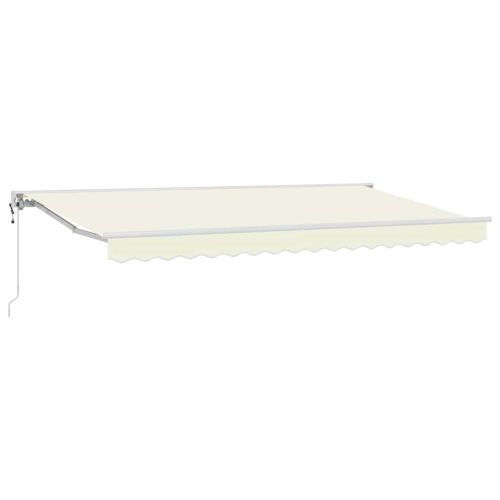 Рамка за сенник Крем 400 x 200 cm Полиестер с PU покритие