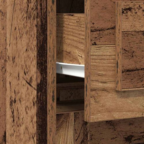 Бюро с чекмедже Старо дърво 50 x 115 x 75 см Инженерно дърво