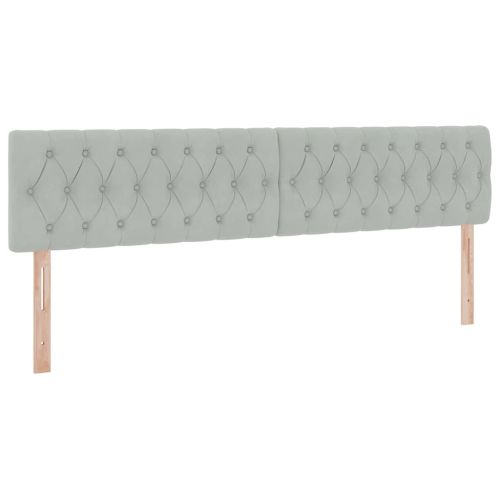 Легло с място за съхранение и LED с LED Светлосиво 200 x 200 cm