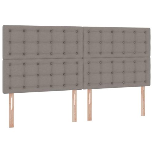 Легло с място за съхранение и матрак Таупе 200 x 200 cm