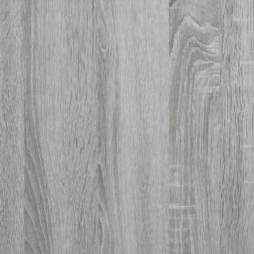 Шкаф за винилови плочи сив сонома 121x38x48 см инженерно дърво