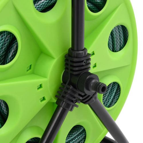Свободностояща макара за маркуч с 30 м зелен маркуч PVC