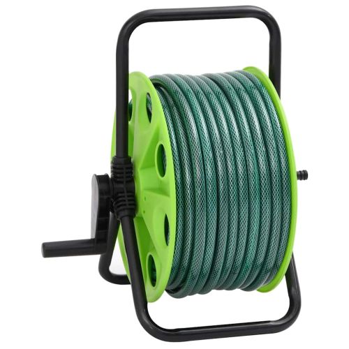 Свободностояща макара за маркуч със зелен маркуч 0,5" 20 м PVC