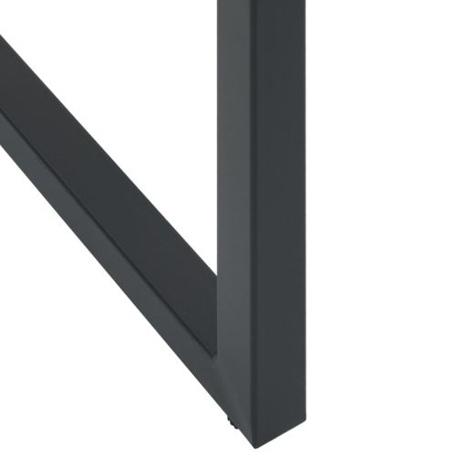 Градински бар комплект 3 части черен прахово боядисана стомана