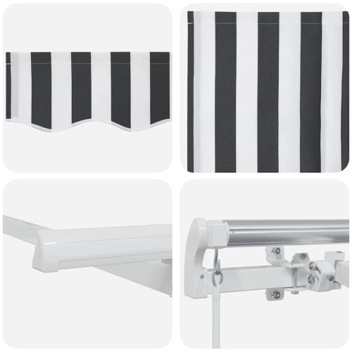 Сгъваем навес Антрацит 250 x 200 cm текстил