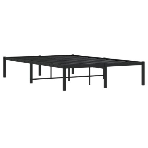 Метална рамка за легло, черна, 120x190 см