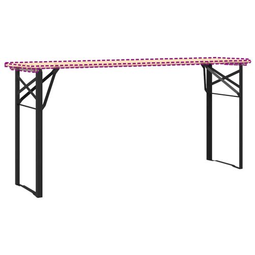 Крак за бирена маса 2 pcs Черно 39 x 3 x 75 см