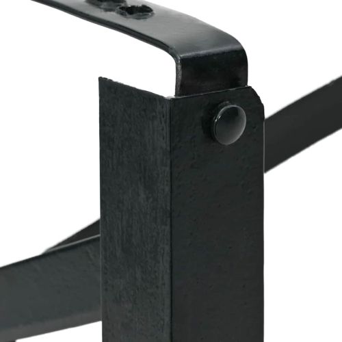 Крак за бирена маса 2 pcs Черно 39 x 3 x 75 см