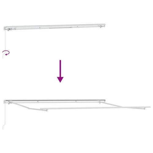 Сгъваем навес Синьо 400 x 200 cm текстил