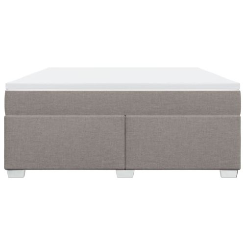 Боксспринг легло с матрак, таупе, 180x200 см, плат