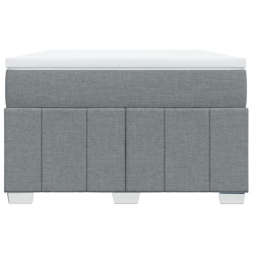 Боксспринг легло с матрак, светлосиво, 120x190 см, плат