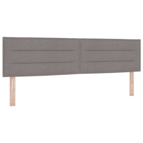 Легло с пружинирана основа с таблото Таупе 200 x 180 cm текстил